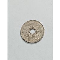 Франция 5 сантимов 1936 года .