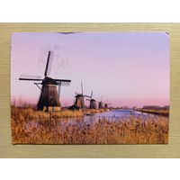 О-11. ПОДПИСАННАЯ ОТКРЫТКА. НИДЕРЛАНДЫ. МЕЛЬНИЦЫ.