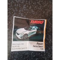 Вкладыш от жевательной резинки turbo xtreme.