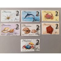 Рыбы, ракушки. Маврикий, 1969