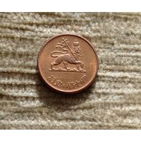 Werty71 Эфиопия 1 сантим 1936 (1944) цент Лев