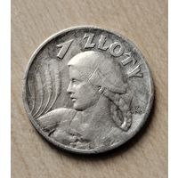 1 злоты,Жница.