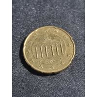 Германия 20 евроцентов 2002 J