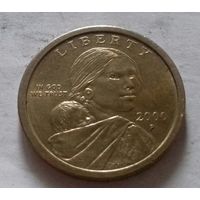 1 доллар США 2000 г., парящий орел, двор P