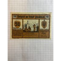 50 пфеннингов (нотгельды) г. Германия.