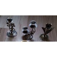 Красивые изделия из металла.Высота 8 см.
