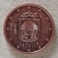 Латвия 2 евроцента 2014 год, KM# 151