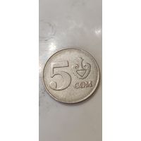 Киргизия 5 сом 2008