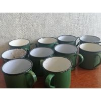 Кружки армейские эмалированные СССР.См.фото.10 штук.За все.