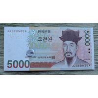 Werty71 Корея Южная 5000 вон 2006 UNC банкнота