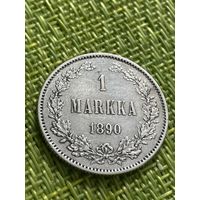 Русская Финляндия 1 марка 1890 г