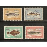 Фареры-1983(Мих.86-89) , **  ,  Морская Фауна, Рыбы (полная серия)
