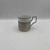 Кофейная чашка в посеребренном подстаканнике. Италия-Германия. 3732