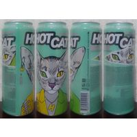 Банка от энергетика HOT CAT Kiwi Feijoa 2021.04.23 450мл (язычок серебристый (Bec108