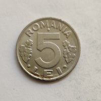Румыния 5 леев 1993 г.