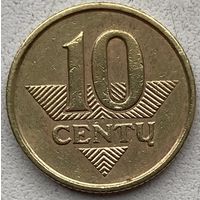 Литва 10 центов 1998 г.