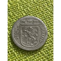 Германия  Эльберфельд 50 пфеннигов 1918 г. Магнитит