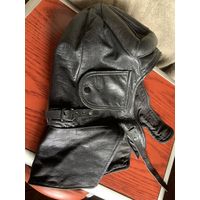 Оригинальный лётный шлем 50-х годов с мощными рёбрами жёсткости-защишают от ударов головой по прицелу и приборной панели-задние от ударов спинку и крышку фонаря!