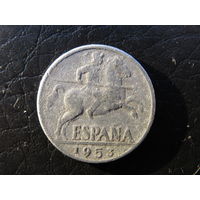 Испания. 10 сентимо. 1953. С 20 копеек. Распродажа коллекции. Смотрите другие лоты.