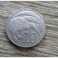 Werty71 Новая Зеландия 20 центов 1987 птица Киви