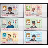 1969 Аджман 448-453b Олимпийские игры 1968 г. в Мексике 15,00 евро