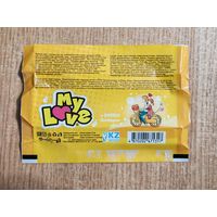 Обёртка от жвачки My Love (желтая)