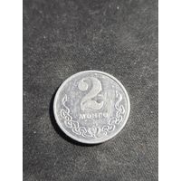 Монголия 2 мунгу 1977