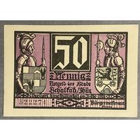 Нотгельд 50 пфеннигов 1921 год. Шалькау,. Веймарская республика