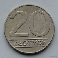 Польша 20 злотых, 1990