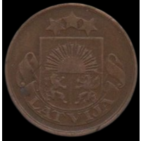 Латвия. 2 сантима 1922