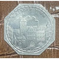 Германия Нюрнберг нотгельд 20 пфеннигов 1919 год. Белая башня. трамвайный жетон