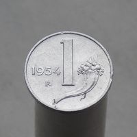 Италия 1 лира 1954