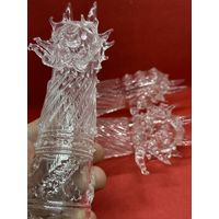 Штрафные рюмки "Бесы" "Черт" Хрусталь.