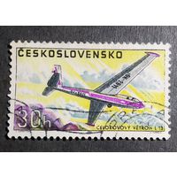 Марка Чехословакия 1967 год Самолет
