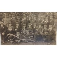 Фото ПМВ  Австрийские офицеры с резервистами.Оригинал!