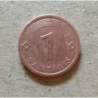 Латвия 2 Республика 1 сантим 2008 г., KM# 15 ю