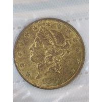 20 долларов 1879 г. Копия