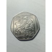 Кипр 50 центов 2002 года .