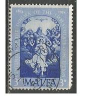 Мальта. 100 лет догме непорочного зачатия. 1953г. Mi#235.