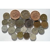 Старая Япония + Маньчжоу-Го Лот х 22 разных монет с Серебром