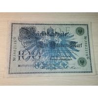 100 марок 1908 года, Германия, зелёная печать.