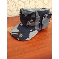 Кепка, 56 размер (синий камуфляж).