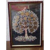 Панно из монет. Денежное дерево. Аукцион с 1.00 руб.