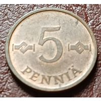 Финляндия 5 пенни, 1963   ( 1-2-2 )