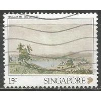 Сингапур. Живопись Л.Бретона. 1990г. Mi#590.