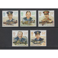 Авиация Британия 1986** Великие летчики Англии Самолеты Королевские ВВС Mi#1985-1089