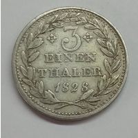 1/3 талера Гессен-Кассель 1828 год (редкая)