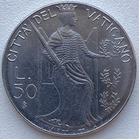 Ватикан 50 лир 1980 г.