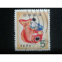 Япония, 1958. Новый год. Игрушка из Такамацу