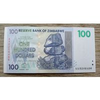 Werty71 Зимбабве 100 долларов 2007 UNC банкнота